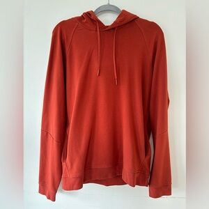 Lululemon Men’s Dark Orange Long-sleeve Hoodie Size Large L